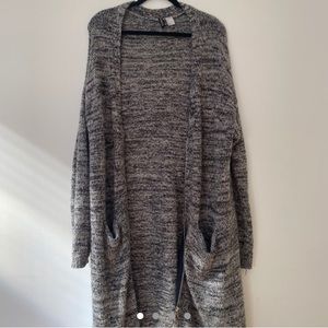 Long oversized knit cardigan from H&M
